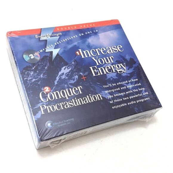 Super Strength INCREASE ENERGY + CONQUER PROCRASTINATION Audio CD - Picture 1 of 3